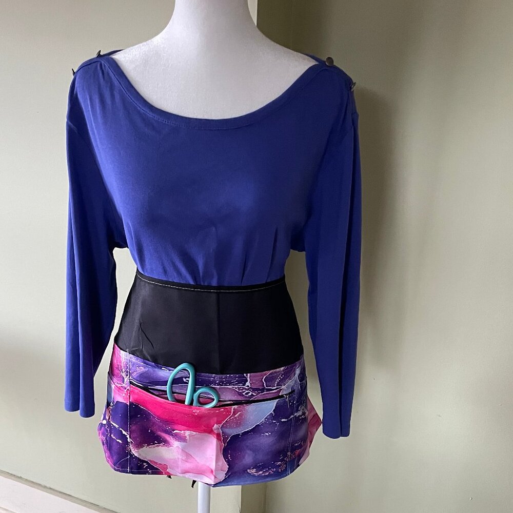 Women's Purple/Dark Lilac 3/4 Sleeve Pullover Top (Size 2) - Picture 8 of 11